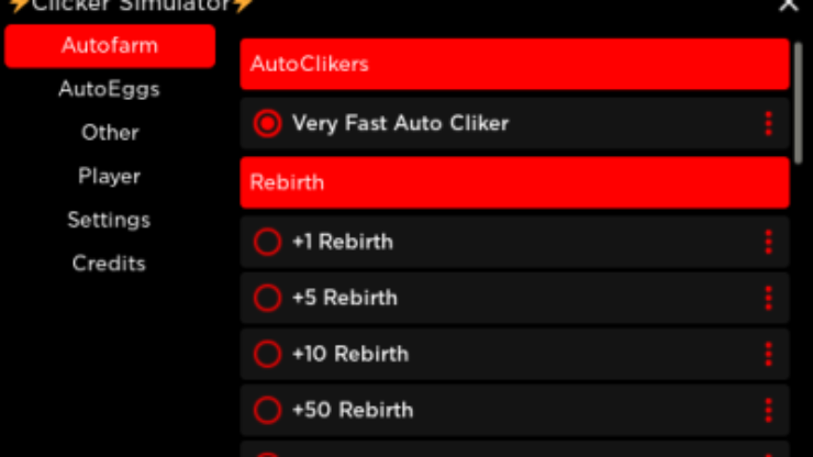 Auto Click Rebirth Champions X Script