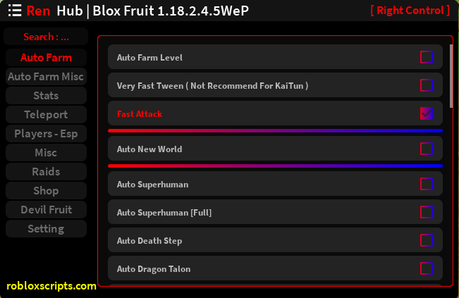 SeraHub Blox Fruits Mobile Script