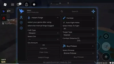 Instant Forge Fast Autofarm Invincible/Underground autofight