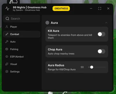 99 Nights | Greatness Hub - Roblox Script