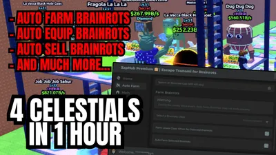 ZapHub | AUTO FARM BRAINROTS – GODMODE – AUTO EQUIP BRAINROT
