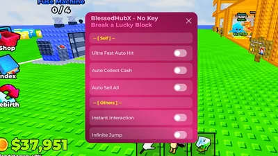 Break lucky Block (No Key) | Blessed Hub X