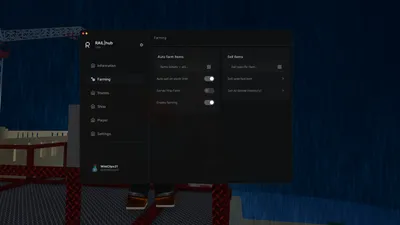 RAIL|hub (Auto Farm stands, Auto Item Farm, block bot)