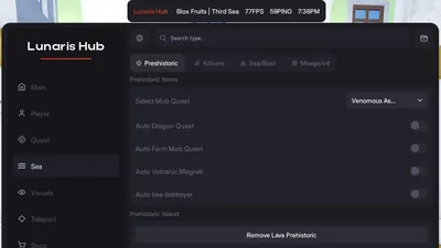 Blox Fruits Script | Lunaris Hub