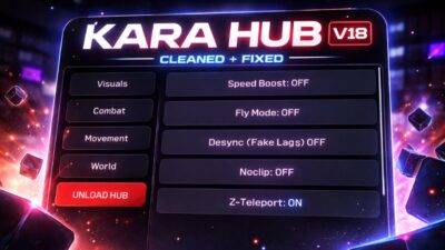 kara hub/town script