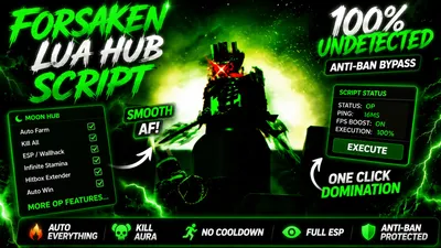 MOON HUB FORSAKEN | Op Features auto block and more….