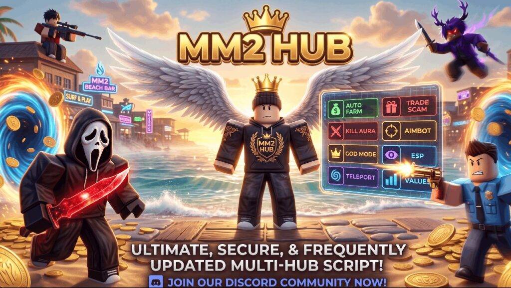 Script murder mystery 2 ( MM2 HUB SUMMER UPDATE) - Roblox Script