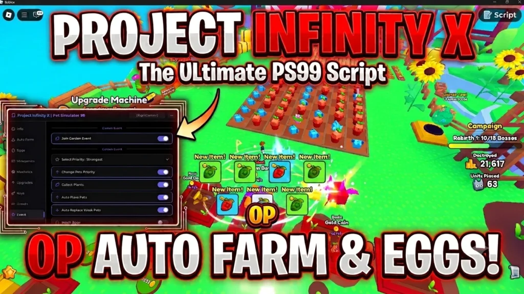Pet Simulator 99 (Plant vs Coin Event Update) - Roblox Script