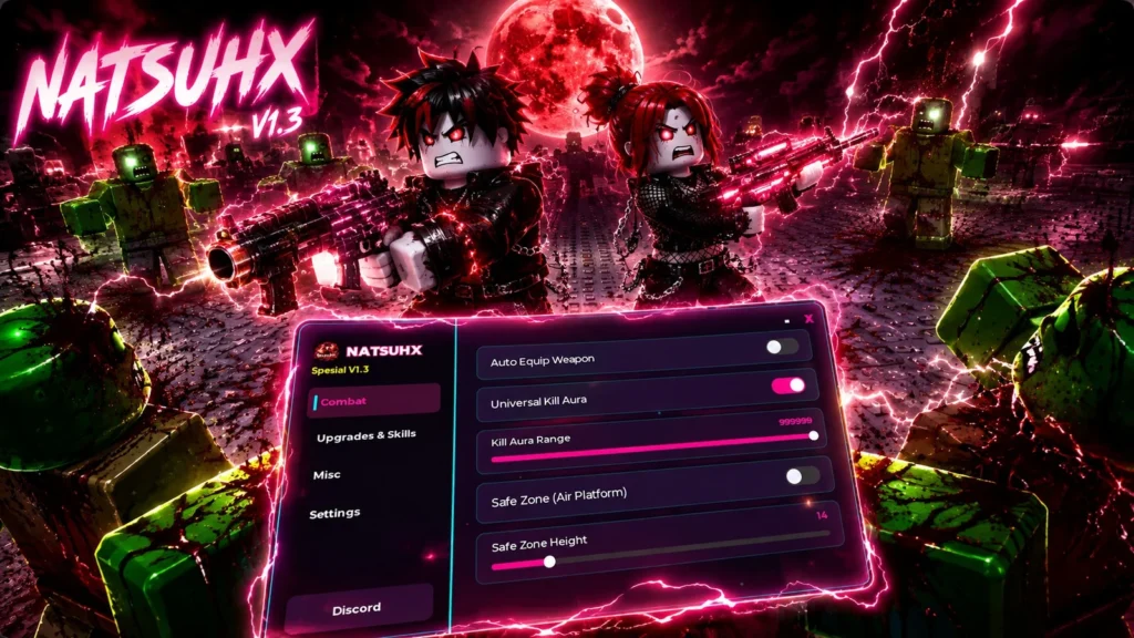 🔥 NATSUHX V1.3 | Kill Aura Brutal | Auto Farm - Roblox Script