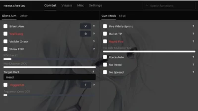 Nexor.Cheatss Open-Source Silent Aim & Wall Bang & Gun Mods