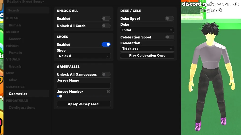 Free Realistic Street Soccer Script | Unlock All, Auto Score - Roblox Script