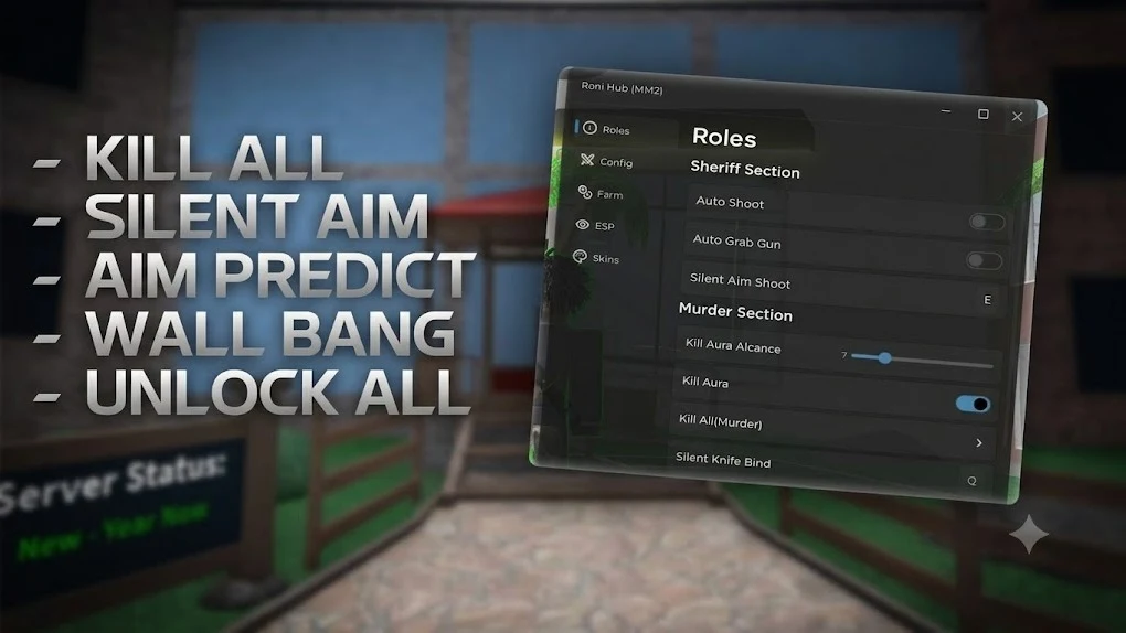 unlock all guns and kinfes wall bang slient aim and more - Roblox Script