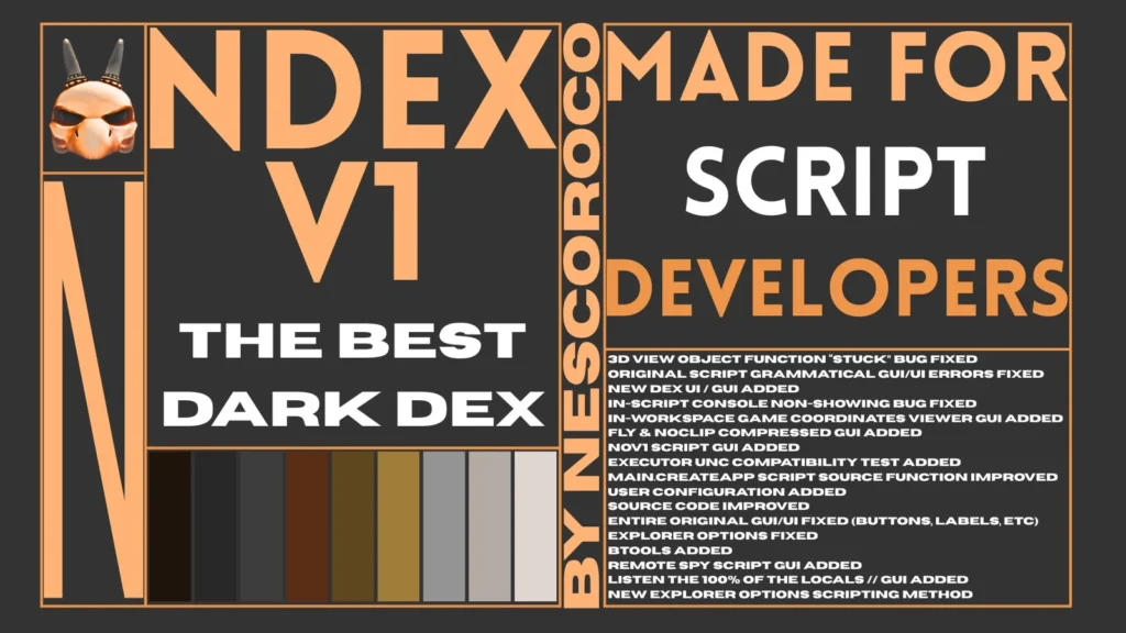 NDex V1 Opensource - Roblox Script