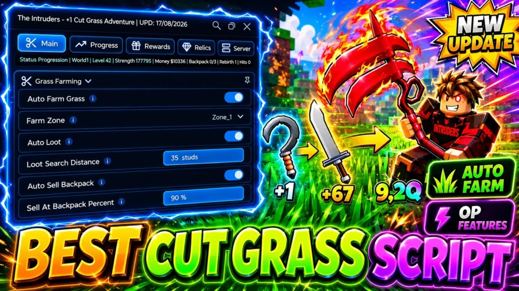 Auto Farm Loot Sell Train Strength Rebirth Upgrade Relic Max - Roblox Script
