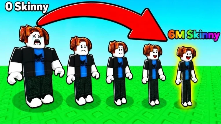 [ NO KEY ] +1 SKINNY PER STEP SCRIPT - Roblox Script
