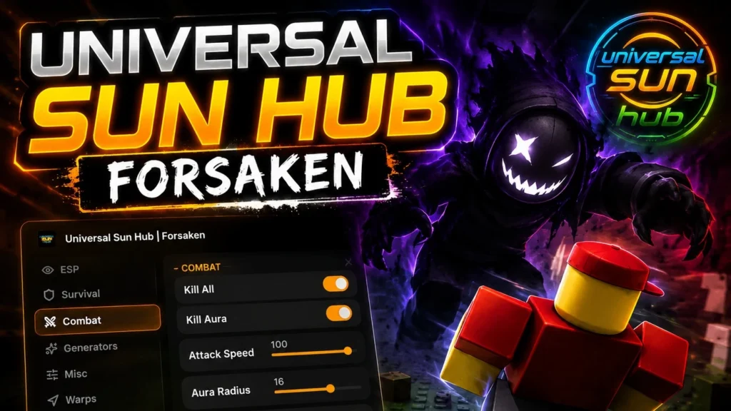 UNIVERSAL SUN HUB FORSAKEN - Roblox Script