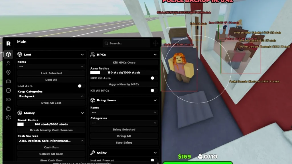 KILL ALL, AUTO LOOT, AUTO FARM, SILENT AIM - Roblox Script