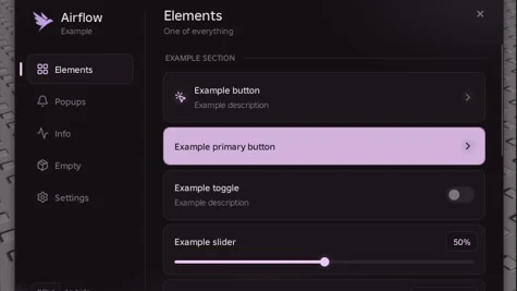 AirFlow UI Library - Roblox Script
