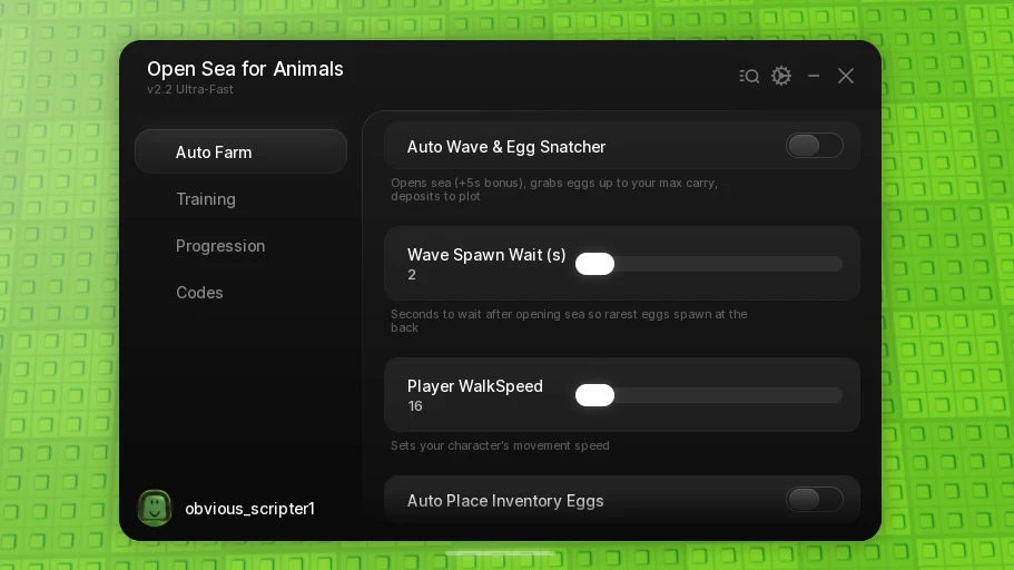 Open Sea for Animals Farm | Auto Collect Egg, AutoPlace, etc - Roblox Script
