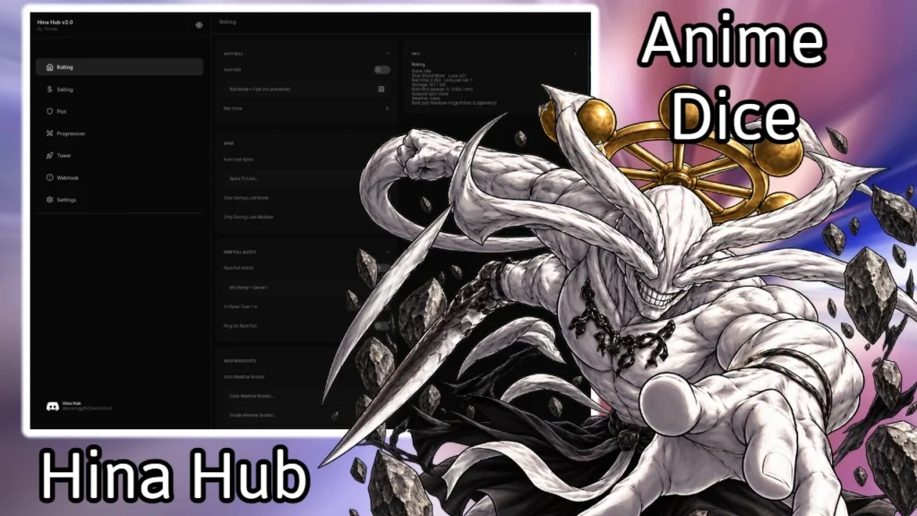 Hina Hub – Auto rebirth, Auto Tower, Auto progression + More - Roblox Script
