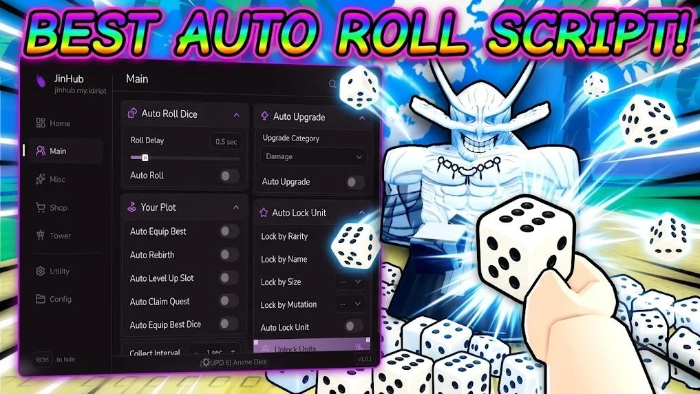 New OP Script Anime Dice! Full Feature - Roblox Script
