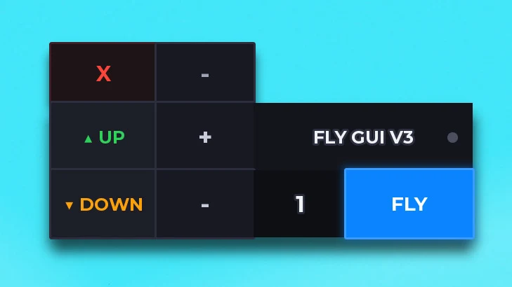 FLY GUI V3 / V4 (MOBILE) - Roblox Script