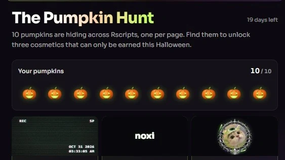 All Pumpkin Location RSCRIPTS - Roblox Script
