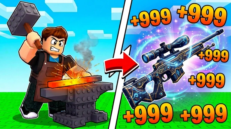 [ KEYLESS ] +1 Gun Forge Script - Roblox Script